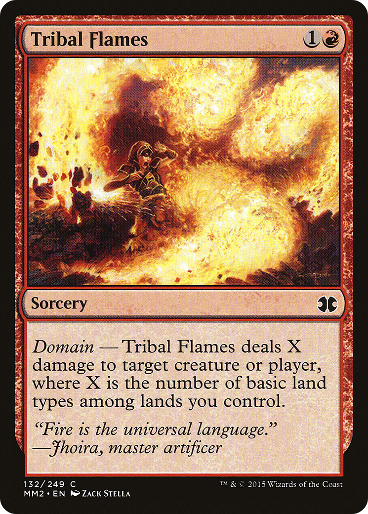 Tribal Flames (MM2-132) [Modern Masters 2015] Foil