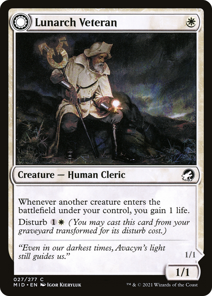 Lunarch Veteran (MID-027) [Innistrad: Midnight Hunt]
