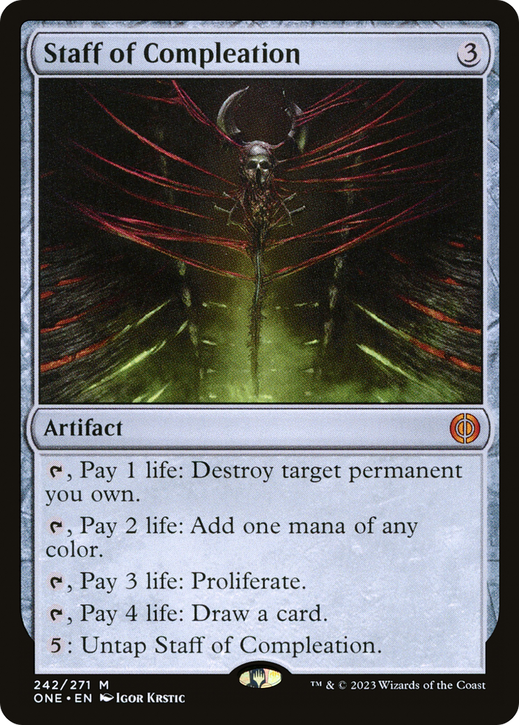 Staff of Compleation (ONE-242) [Phyrexia: All Will Be One]