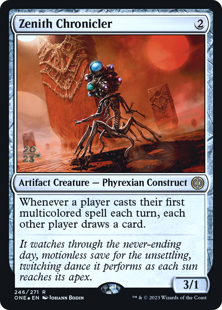 Zenith Chronicler (PRE-246) [Phyrexia: All Will Be One Promos] Foil