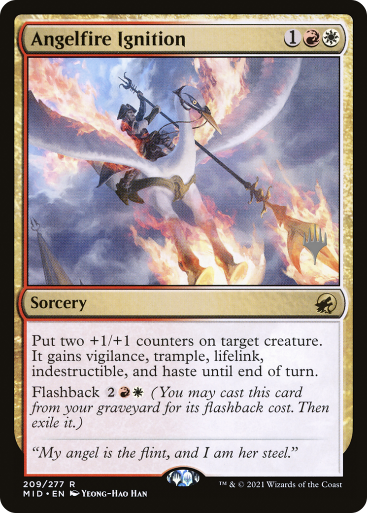 Angelfire Ignition (PPMID-209) [Promo Pack: Innistrad: Midnight Hunt Promos]