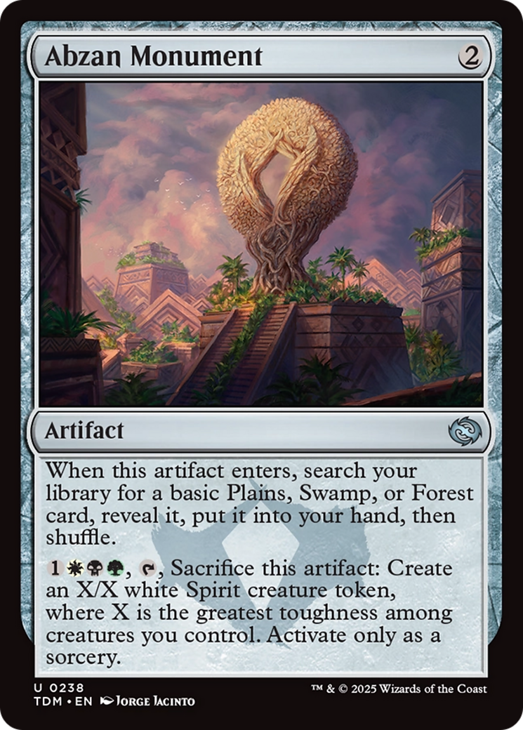 Abzan Monument (TDM-238) [Tarkir: Dragonstorm]