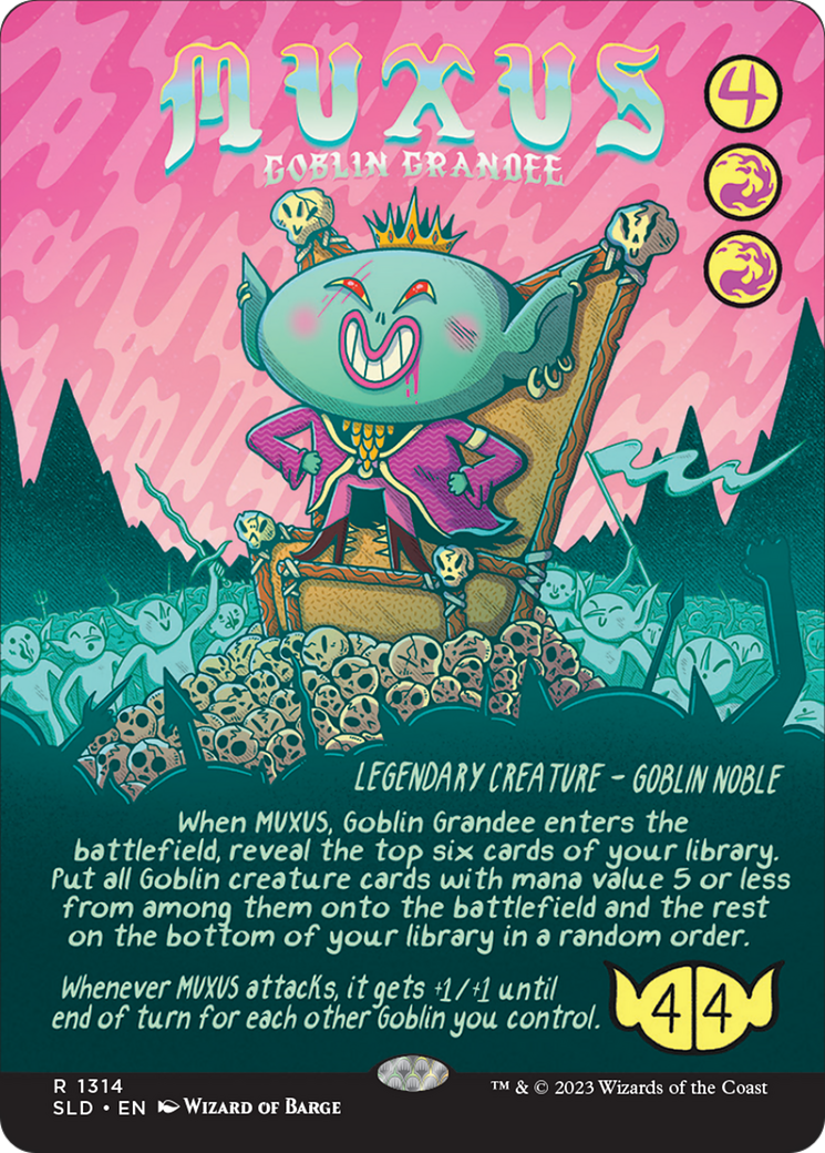 Muxus, Goblin Grandee (SLD-1314) (Borderless) [Secret Lair Drop]