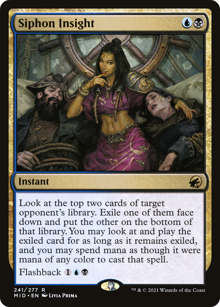 Siphon Insight (MID-241) [Innistrad: Midnight Hunt] Foil