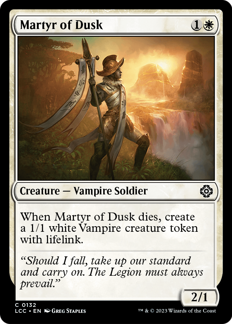 Martyr of Dusk [Commander: The Lost Caverns of Ixalan]