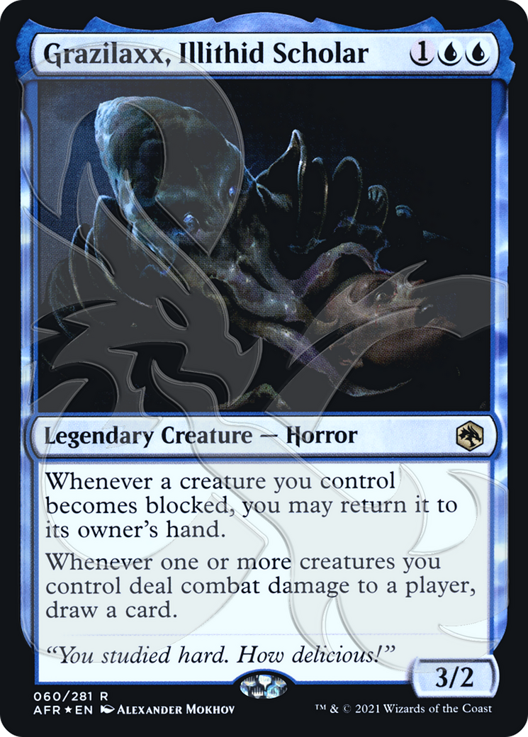 Grazilaxx, Illithid Scholar (AFR&-060) [Adventures in the Forgotten Realms Promos] Foil