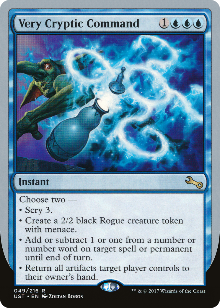 Very Cryptic Command (F) (UST-049) [Unstable]