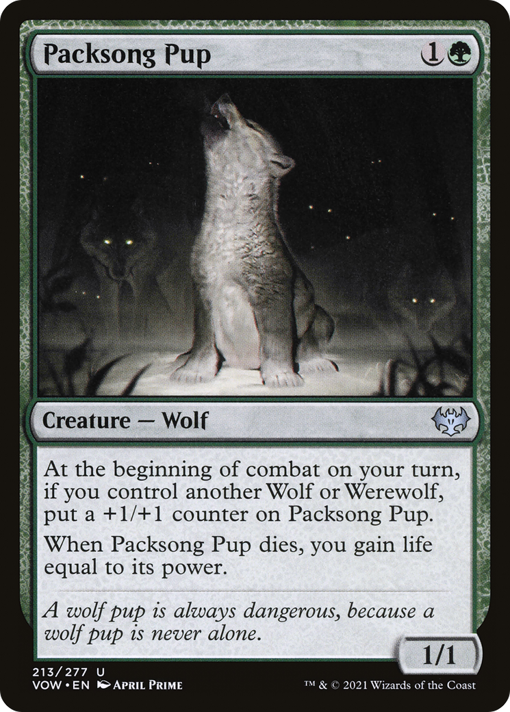 Packsong Pup (VOW-213) [Innistrad: Crimson Vow]