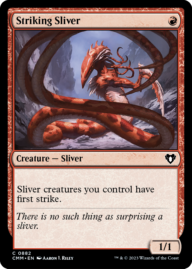 Striking Sliver (CMM-882) [Commander Masters]