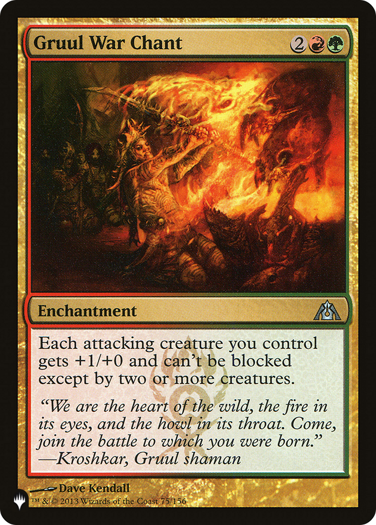 Gruul War Chant (LIST-75/156) [The List]
