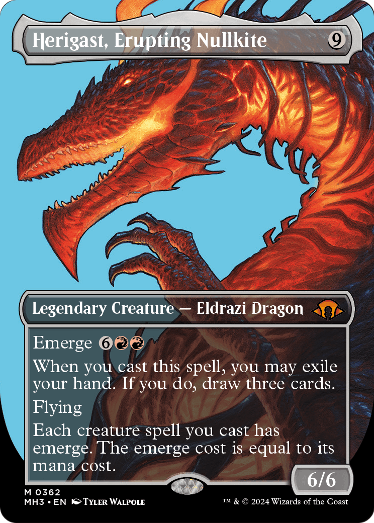 Herigast, Erupting Nullkite (Borderless) (MH3-362) [Modern Horizons 3] Foil