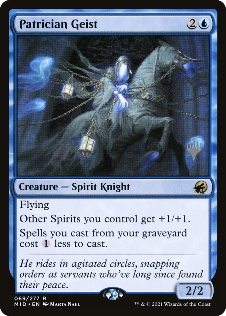 Patrician Geist (PPMID-069) [Promo Pack: Innistrad: Midnight Hunt Promos]