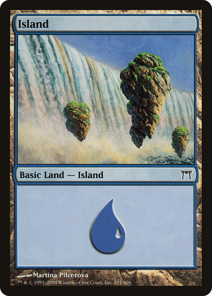 Island (CHK-291) [Champions of Kamigawa] Foil