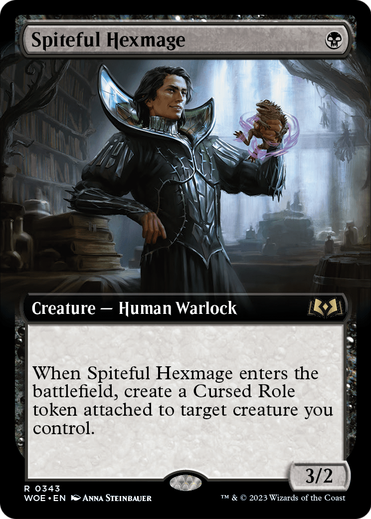 Spiteful Hexmage (Extended Art) (WOE-343) [Wilds of Eldraine] Foil