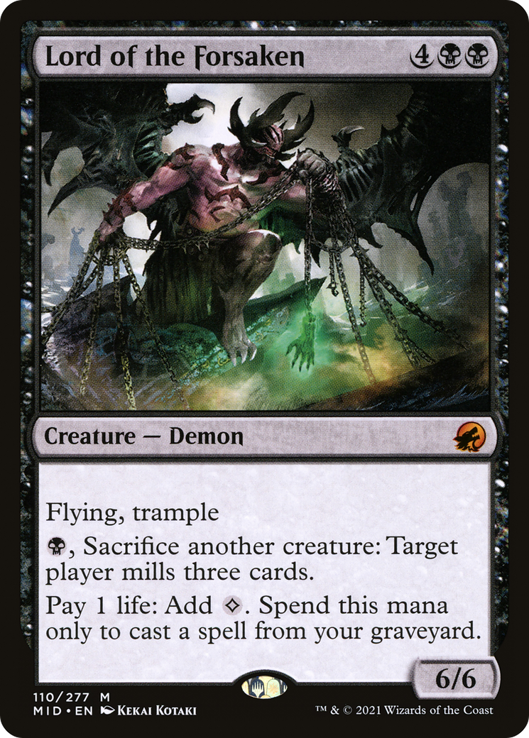 Lord of the Forsaken (MID-110) [Innistrad: Midnight Hunt] Foil