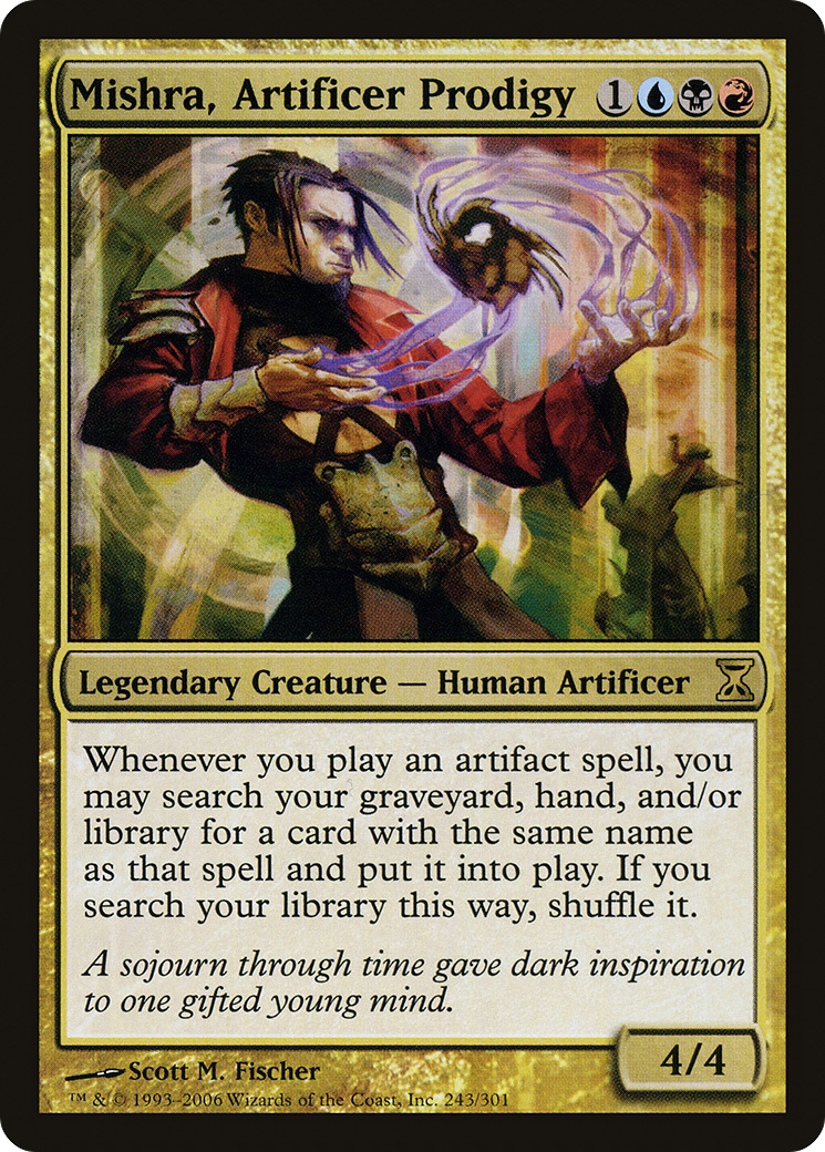Mishra, Artificer Prodigy (TSP-243) [Time Spiral] Foil