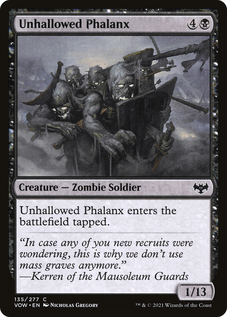 Unhallowed Phalanx (VOW-135) [Innistrad: Crimson Vow]