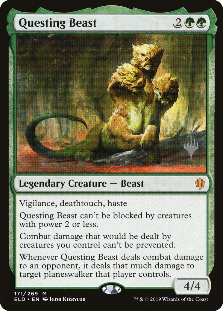 Questing Beast (PPELD-171) [Promo Pack: Throne of Eldraine Promos] Foil