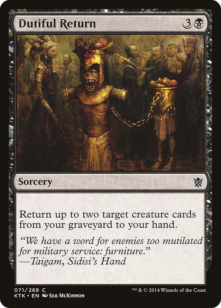 Dutiful Return (KTK-071) [Khans of Tarkir]
