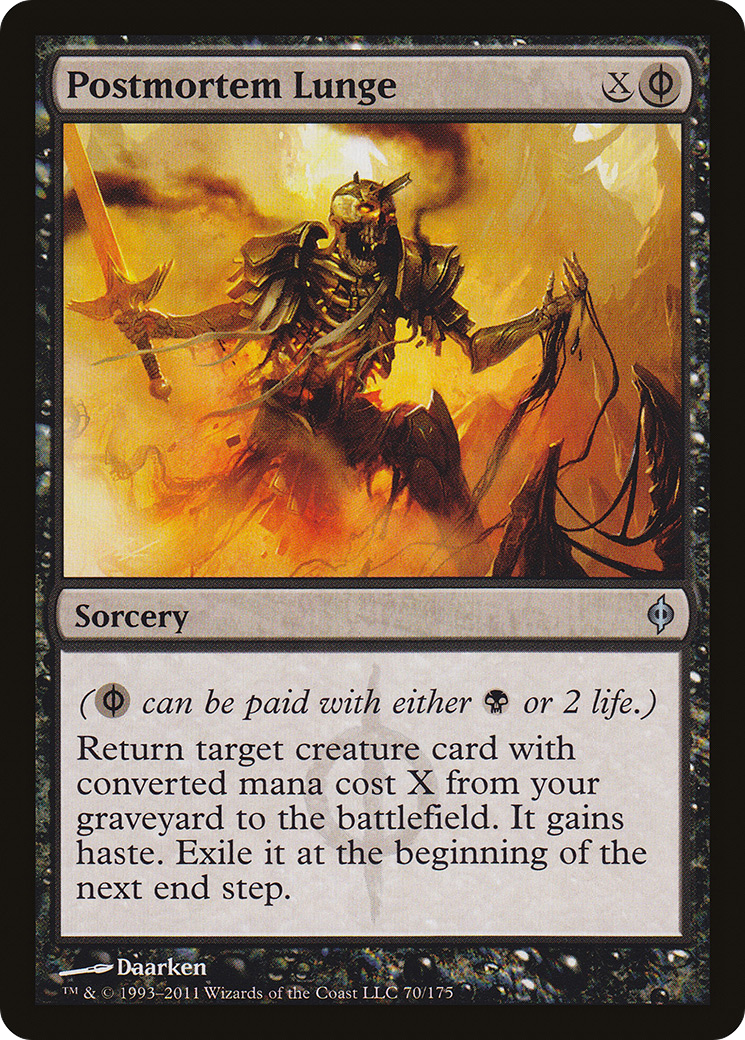 Postmortem Lunge (NPH-070) [New Phyrexia] Foil