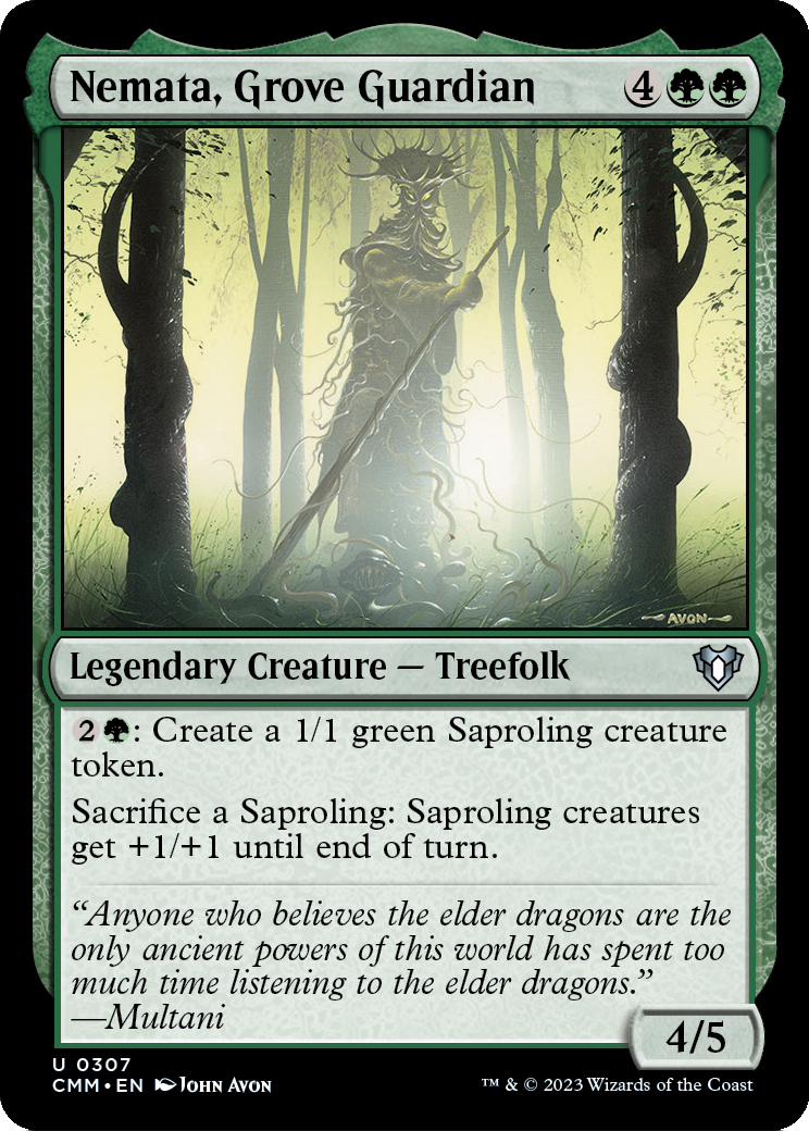 Nemata, Grove Guardian (CMM-307) [Commander Masters] Foil