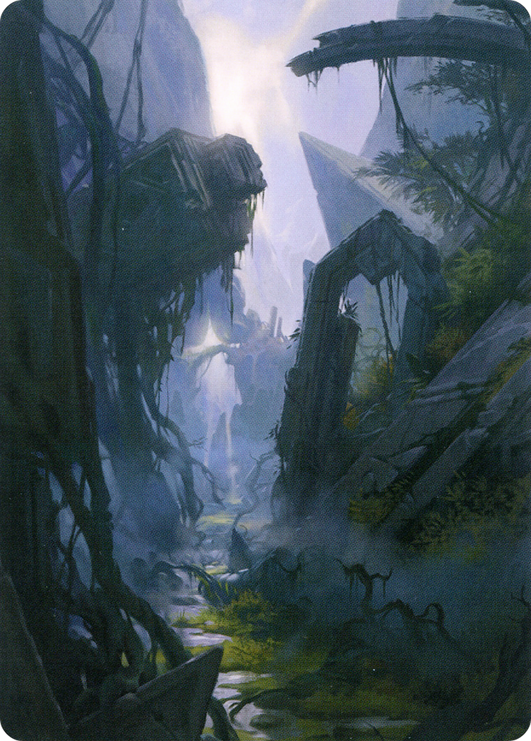 Swamp // Swamp (AZNR-014) (Borderless) [Zendikar Rising Art Series] Foil