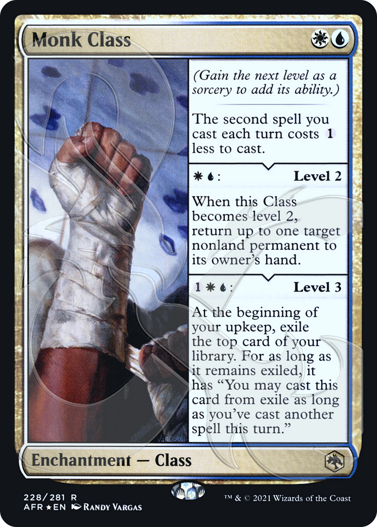 Monk Class (AFR&-228) [Adventures in the Forgotten Realms Promos] Foil