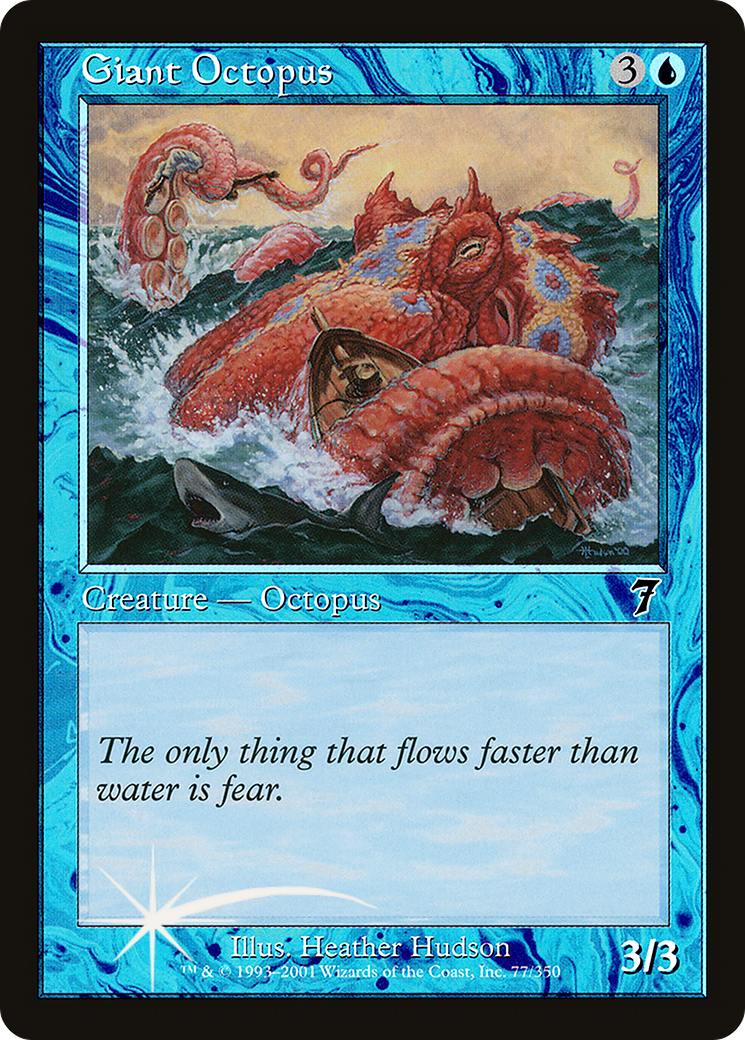Giant Octopus (7ED-077) [7th Edition] Foil