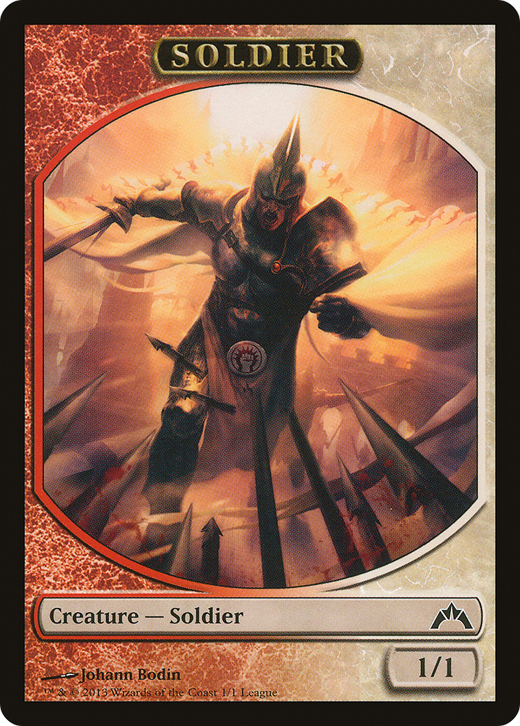 Soldier Token (Gatecrash) (LEP-001) [League Tokens 2013]