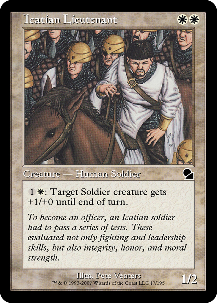 Icatian Lieutenant (ME1-017) [Masters Edition]