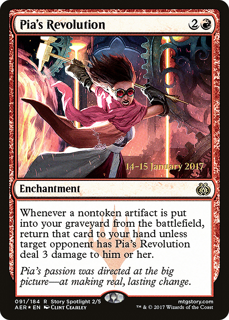 Pia's Revolution (PRE-091) [Aether Revolt Promos] Foil