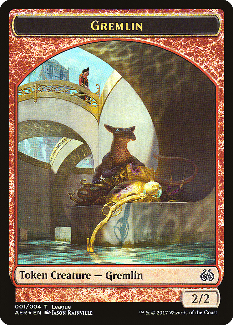 Gremlin // Energy Reserve Double-sided Token [League Tokens 2017] Foil