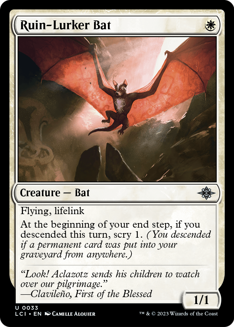 Ruin-Lurker Bat (LCI-033) [The Lost Caverns of Ixalan] Foil