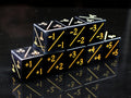 Old School Dice - Gemstone +/- Counter Dice - Black