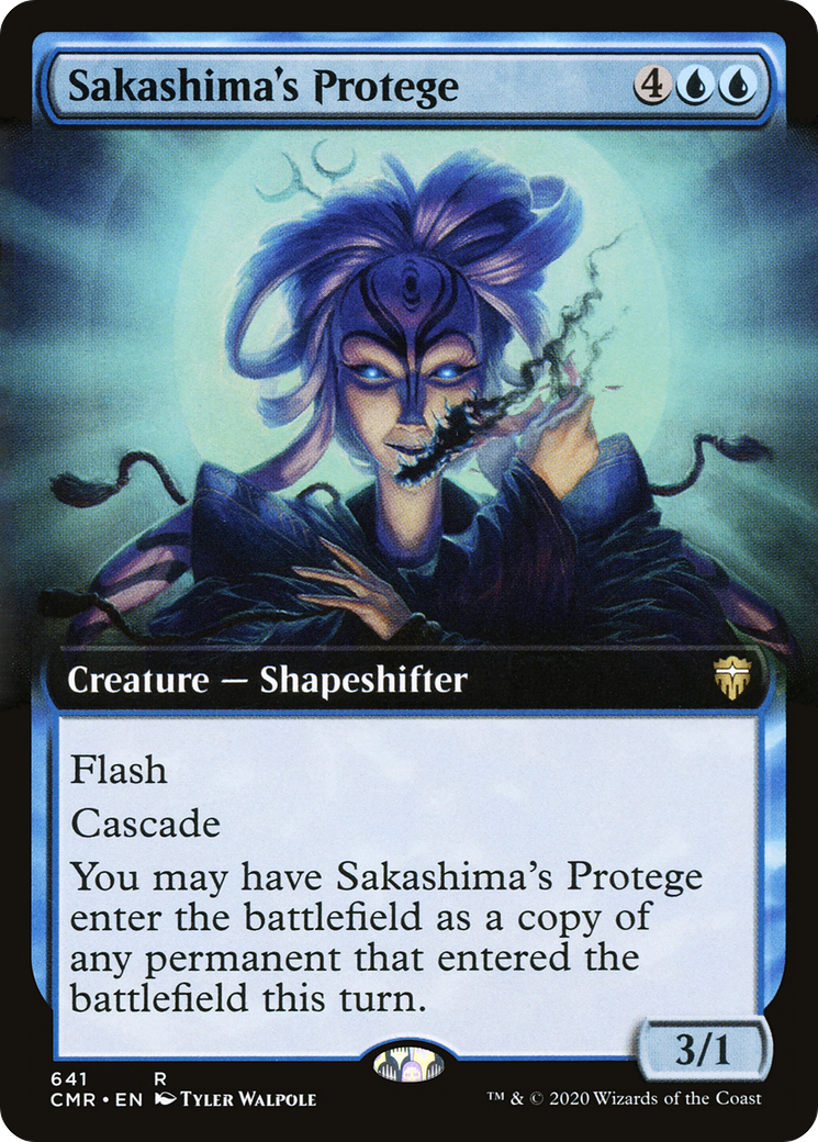 Sakashima's Protege (Extended Art) (CMR-641) [Commander Legends] Foil