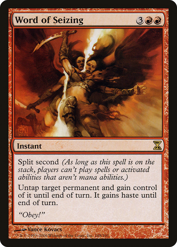 Word of Seizing (TSP-188) [Time Spiral] Foil
