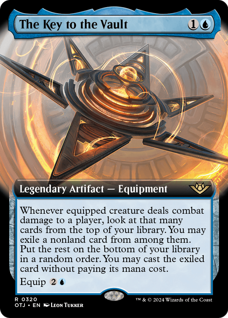 The Key to the Vault (Extended Art) (OTJ-320) [Outlaws of Thunder Junction] Foil