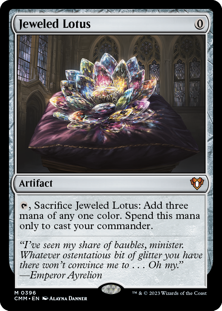 Jeweled Lotus (CMM-396) [Commander Masters] Foil