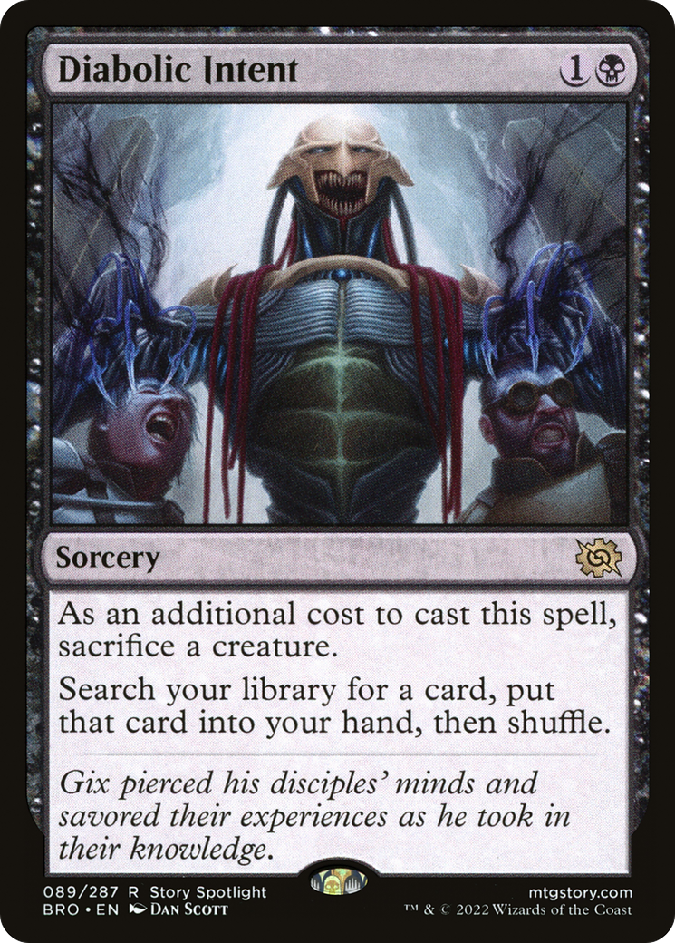 Diabolic Intent (BRO-089) [The Brothers' War] Foil