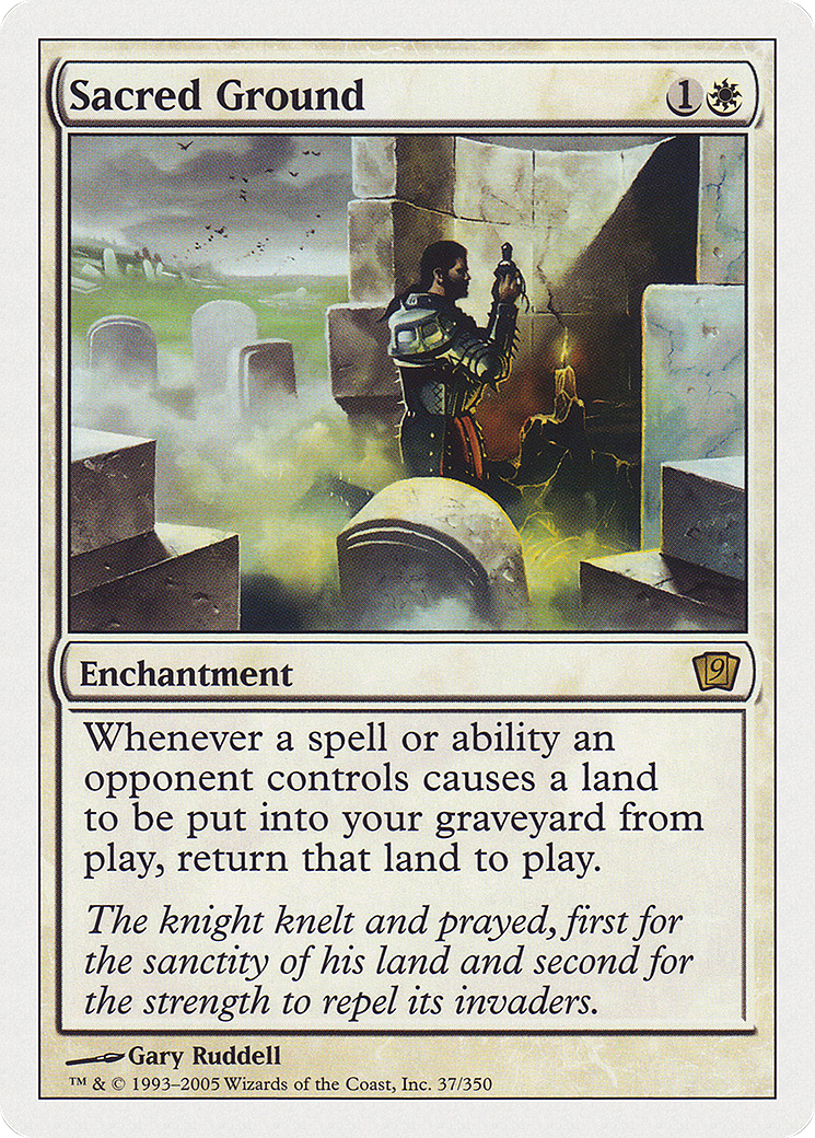 Sacred Ground (9ED-037) [9th Edition]