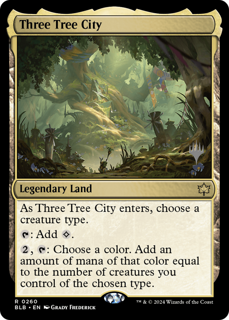 Three Tree City (PPBLB-260) [Promo Pack: Bloomburrow Promos]