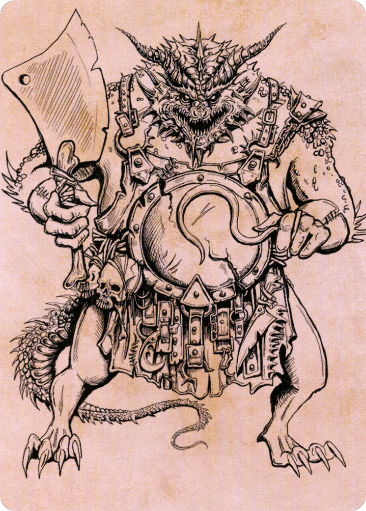 Thrakkus the Butcher // Thrakkus the Butcher (ACLB-077) (Borderless) [Battle for Baldur's Gate Art Series] Foil