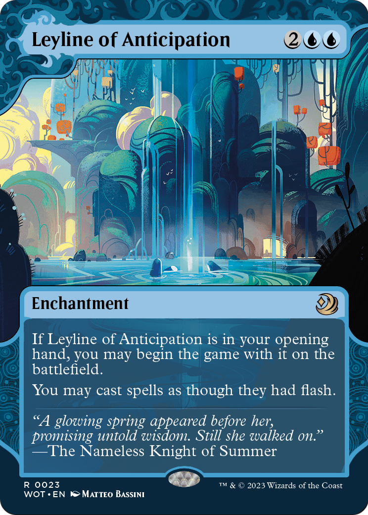 Leyline of Anticipation (WOT-023) (Showcase) (Borderless) [Wilds of Eldraine: Enchanting Tales]