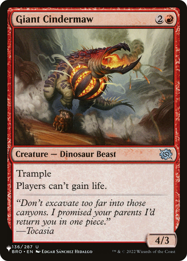 Giant Cindermaw (LIST-136/012) [The List]