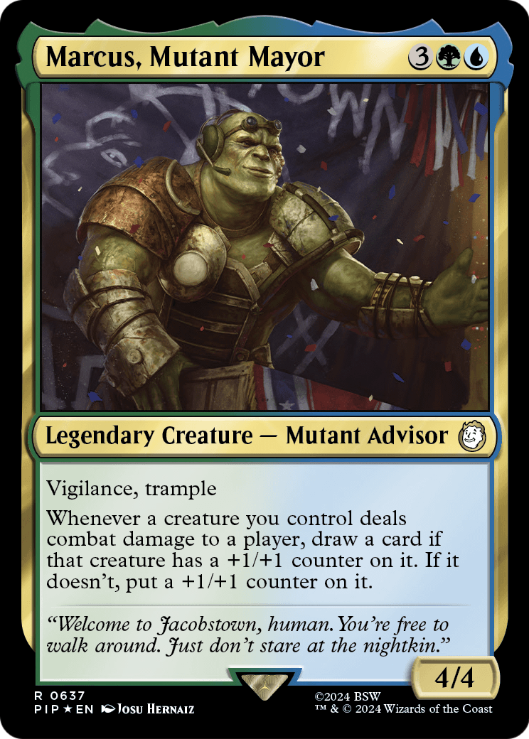 Marcus, Mutant Mayor (Surge Foil) (PIP-637) [Fallout] Foil