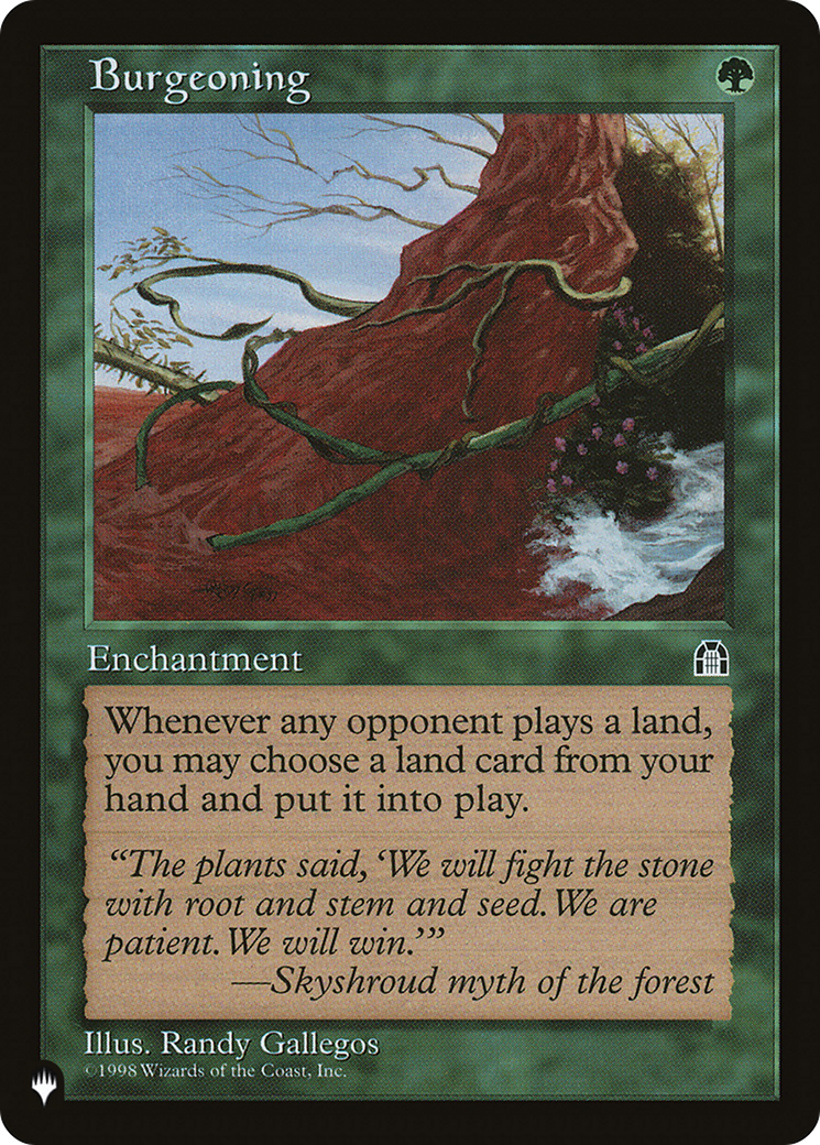 Burgeoning - The List [The List]