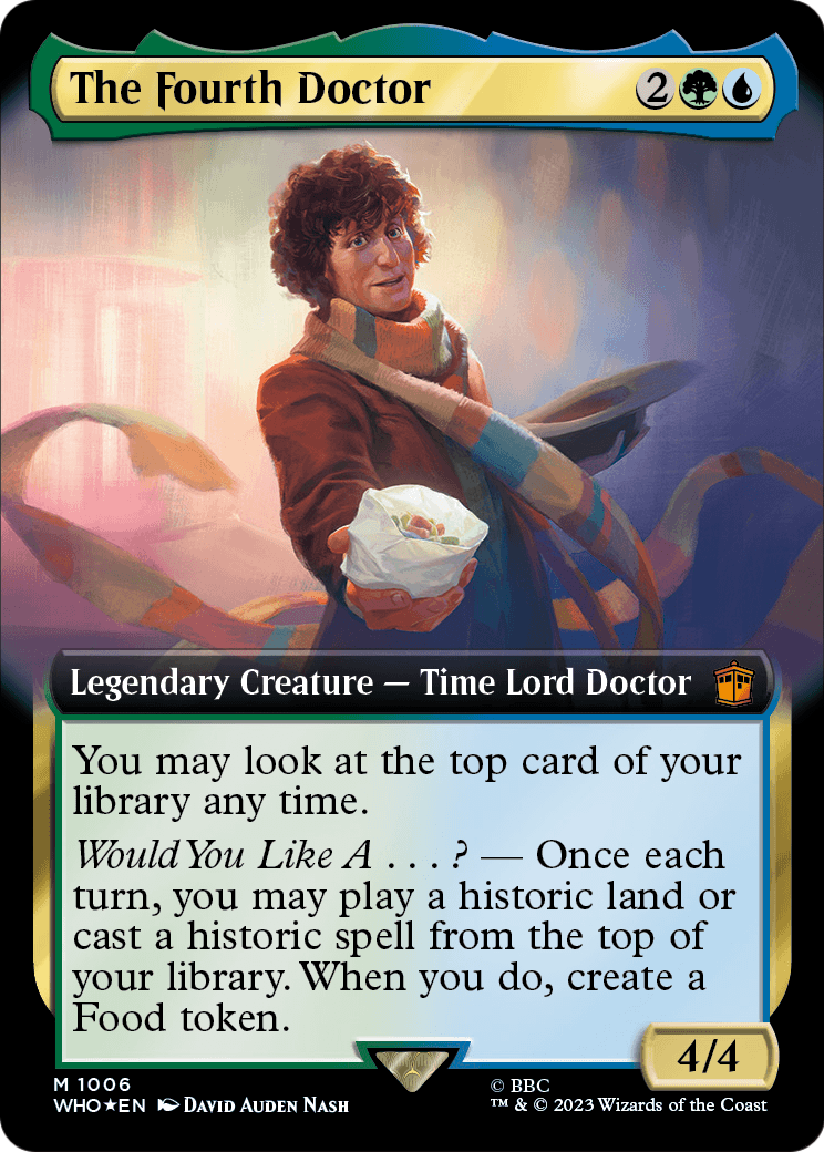 The Fourth Doctor (Extended Art) (Surge Foil) (WHO-1006) [Doctor Who] Foil