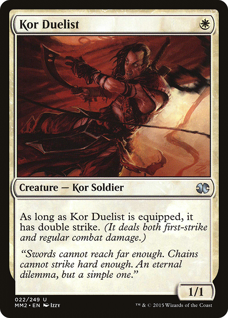 Kor Duelist (MM2-022) [Modern Masters 2015] Foil
