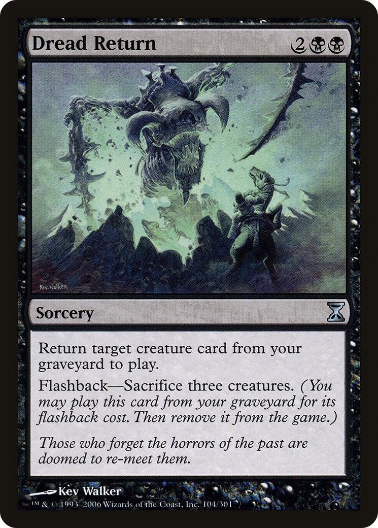 Dread Return (TSP-104) [Time Spiral] Foil