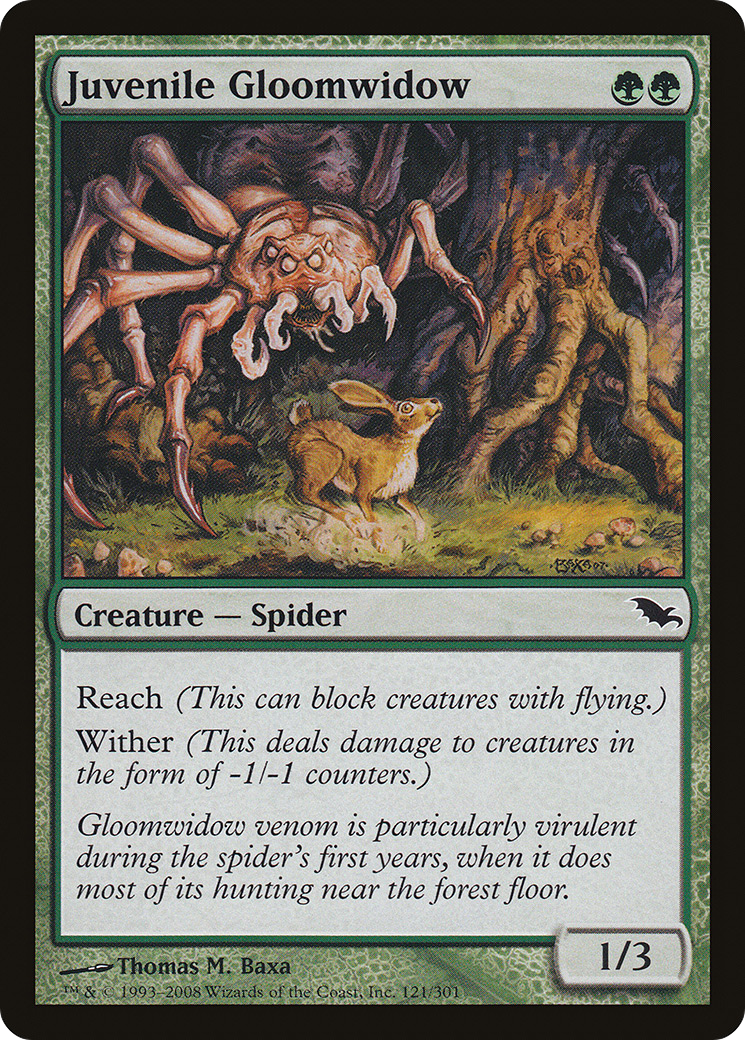 Juvenile Gloomwidow (SHM-121) [Shadowmoor]